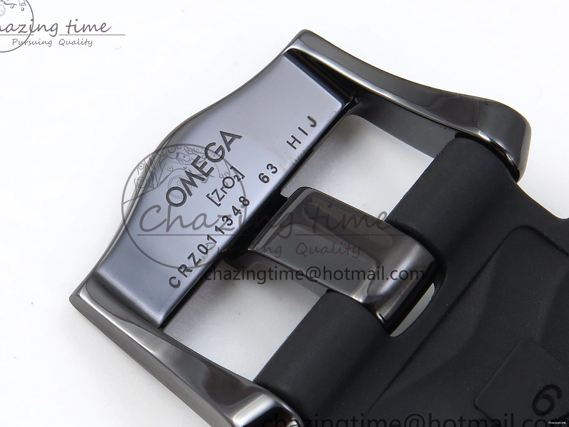 0405 Seamaster 300m 43.5mm Black Ceramic S+F 1:1 Best Edition Black Dial on Black Rubber Strap A WrinkleFree 7731